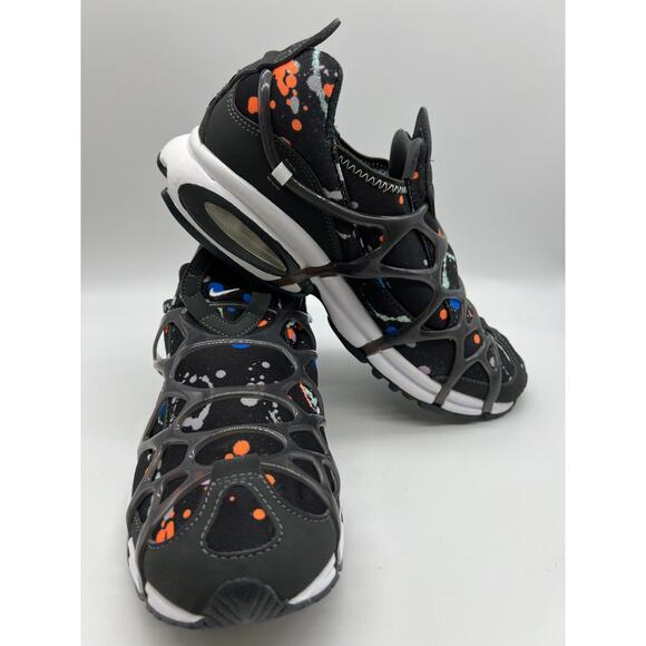 Nike Air Kukini Paint Splatter DV1894-001 Black Running Sneakers Men's Size 9.5 - Picture 5 of 12